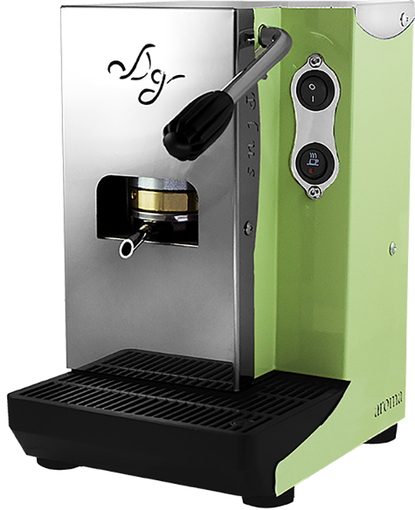 ERREGAME -  - Aroma Aroma Plus Basic Macchina da Caffè  Cialde 44mm Verde