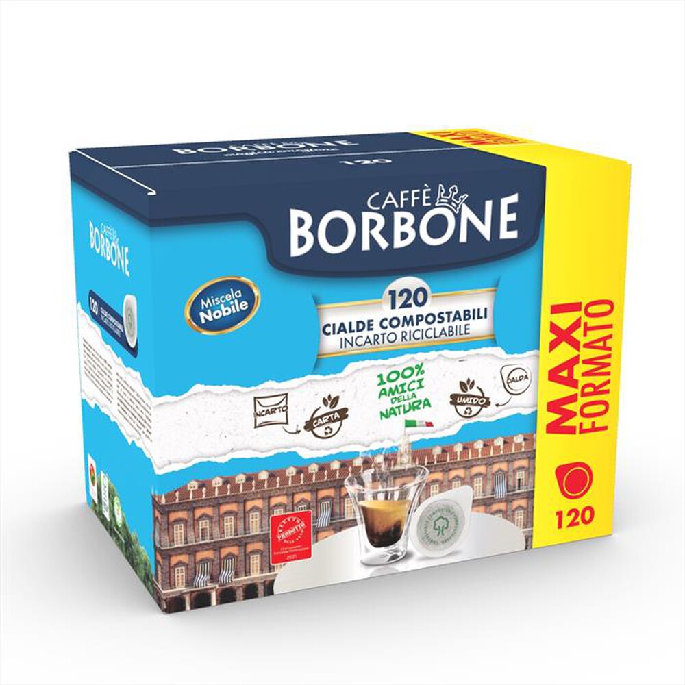 ERREGAME -  - Borbone Borbone Box Cialde 44mm Miscela  Nobile (Blu) 120pz
