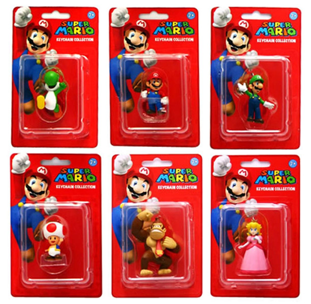 ERREGAME -  - GameOn Mario Bros Portachiavi Serie Super  Mario Personaggi Misti