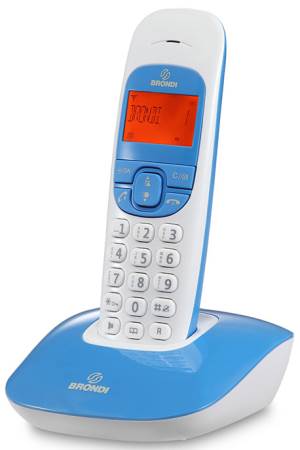 Brondi Telefono Cordless Brondi Nice Bianco/Blu