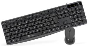 Techmade Kit Tastiera + Mouse Con Filo TM-KM002 Black