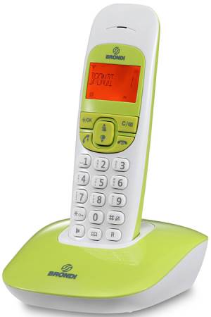 Brondi Telefono Cordless Brondi Nice Bianco/Verde