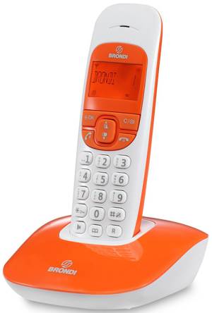 Brondi Telefono Cordless Brondi Nice Arancio