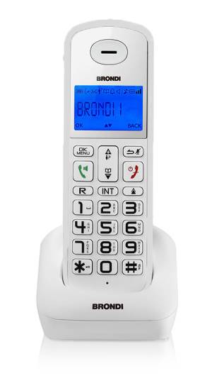 Telefono Cordless BRONDI Lemure - Bianco, Con Vivavoce, ID Chiamante E ECO DECT - Foto 12