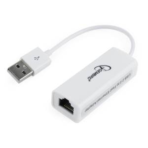Gembird Techmade Adattatore USB-A a Ethernet RJ45 Bianco