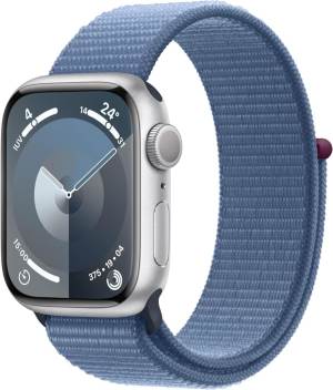 Apple Apple Watch Serie 9 41mm Aluminium Silver Sport Loop Winter Blue MR923QL/A