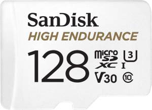Sandisk High Endurance MicroSD 128GB C10 SDXC 100MB/s — immagine 1