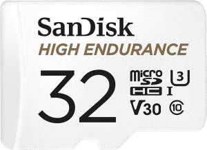 Sandisk High Endurance MicroSD 32GB C10 UHS-I 100MB/s + Ad.SD White