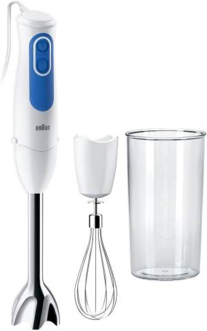 Braun Braun Frullatore ad Immersione MQ3005WH 2 Velocit� 700W Bianco/Blu