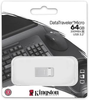 Kingston Pendrive Micro USB-A 3.2 64GB DTMC3G2/64GB Silver Metal