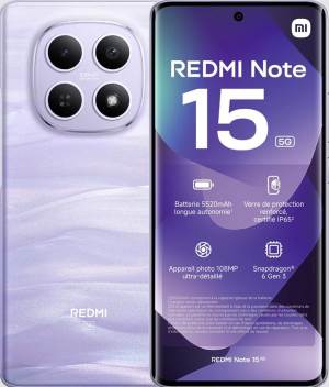 Xiaomi Redmi Note 15 8+512GB 6.77" 5G Mist Purple DS