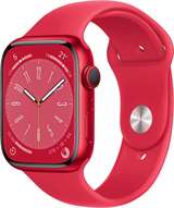 Apple Apple Watch Serie8 Cell 45mm (PRODUCT)RED Aluminium Case/RED Sport Band MNKA3TY/A