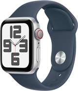 Apple Apple Watch SE 2023 Cell 40mm Aluminium Silver Sport Band Storm Blue M/L EU MRGM3QL/A
