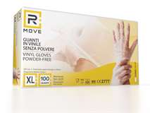 RMove 1Conf. da 100pz Tg.XL - RMove Guanti Vinyl Clear Uso Medico Senza Polvere