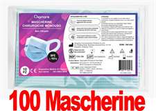 Oxymore 100Mascherine - Oxymore Mascherina Chirurgica 3 Veli Elastico Largo