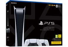 Sony Computer Ent. PS5 Console 825GB Digital Ed. White + 2 DualSense